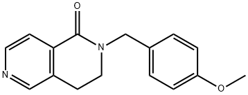 2-(4-Methoxybenzyl)-3,4-dihydro-2,6-naphthyridin-1(2H)-one Struktur