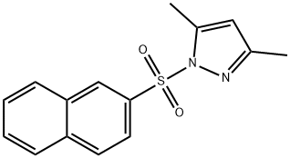 3,5-dimethyl-1-(naphthalen-2-ylsulfonyl)-1H-pyrazole 结构式