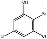 2-bromo-3,5-dichlorophenol, 13659-22-8, 结构式