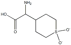 2-氨基-2-(1,1-二氧代-4-四氢噻喃基)乙酸, 1367702-22-4, 结构式