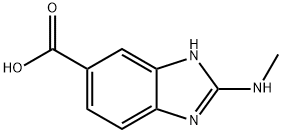 2-(甲氨基)-1H-苯并[D]咪唑-5-羧酸,1368310-81-9,结构式