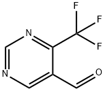 4-(三氟甲基)嘧啶-5-甲醛, 1368331-21-8, 结构式