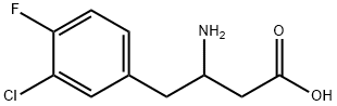 3-Amino-4-(3-chloro-4-fluorophenyl)butyric Acid Struktur