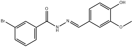 3-bromo-N'-[(E)-(4-hydroxy-3-methoxyphenyl)methylidene]benzohydrazide Structure