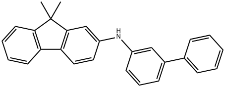 N-([1,1'-biphenyl]-3-yl)-9,9-dimethyl-9H-fluoren-2-amine Struktur
