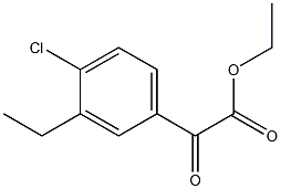 2-(4-氯-3-乙基苯基)-2-氧代乙酸乙酯,1373519-61-9,结构式