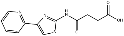 3-{[4-(pyridin-2-yl)-1,3-thiazol-2-yl]carbamoyl}propanoic acid Structure