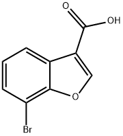 7-溴-1-苯并呋喃-3-羧酸,1374574-88-5,结构式