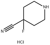 4-FLUOROPIPERIDINE-4-CARBONITRILE HCL Struktur