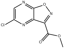 5-クロロイソキサゾロ[4,5-B]ピラジン-3-カルボン酸メチル 化学構造式