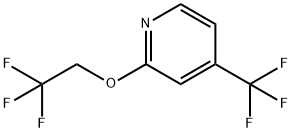 2-(2,2,2-Trifluoroethoxy)-4-(trifluoromethyl)pyridine 化学構造式