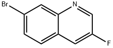 7-BROMO-3-FLUOROQUINOLINE 结构式