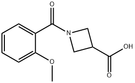 1-(2-Methoxybenzoyl)Azetidine-3-Carboxylic Acid Structure