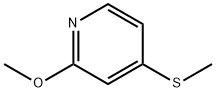 2-Methoxy-4-(methylsulfanyl)pyridine 化学構造式