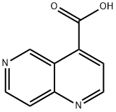 1,6-萘啶-4-羧酸 结构式