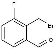 2-(Bromomethyl)-3-fluorobenzaldehyde 结构式