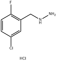 (5-Chloro-2-fluorobenzyl)hydrazine hydrochloride Structure