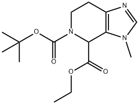 5-叔丁基-4-乙基-3-甲基-6,7-二氢-3H-咪唑并[4,5-C]吡啶-4,5-(4H) - 二甲酸酯,1380679-97-9,结构式