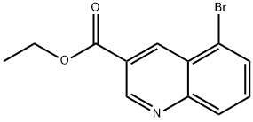 5-ブロモキノリン-3-カルボン酸エチル 化学構造式