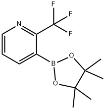 3-(4,4,5,5-四甲基-1,3,2-二氧杂硼烷-2-基)-2-(三氟甲基)吡啶 结构式