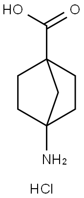 4-氨基双环[2.2.1]庚烷-1-羧酸盐酸盐,1384427-36-4,结构式