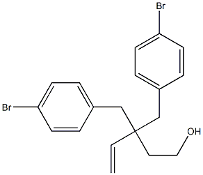3,3-Bis(4-bromobenzyl)pent-4-en-1-ol Structure