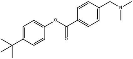 4-(tert-butyl)phenyl 4-((dimethylamino)methyl)benzoate Struktur