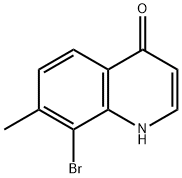 8-溴-7-甲基喹啉-4-醇 结构式