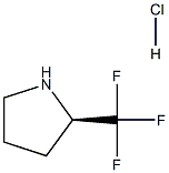 (R)-2-Trifluoromethyl-pyrrolidine hydrochloride Struktur