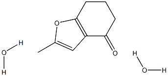 2-Methyl-6,7-dihydro-1-benzofuran-4(5H)-one dihydrate Structure