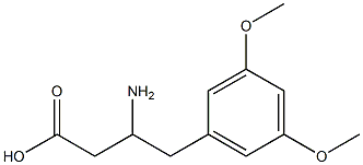 3-Amino-4-(3,5-dimethoxyphenyl)butyric Acid Structure