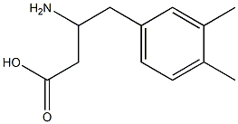 3-氨基-4-(3,4-二甲基苯基)丁酸,1391314-80-9,结构式