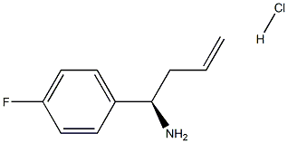 (R)-1-(4-氟苯基)丁-3-烯-1-胺盐酸盐 结构式