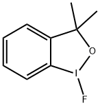 1-Fluoro-3,3-dimethyl-1,2-benziodoxole Struktur