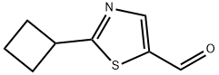 2-环丁基-1,3-噻唑-5-甲醛,1394042-39-7,结构式