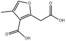 3-carboxy-4-methyl-2-Furanacetic acid Struktur