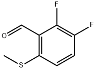 2,3-二氟-6-(甲硫基)苯甲醛, 1394291-42-9, 结构式