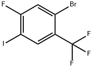 2-溴-4-氟-5-碘苯三氟化物 结构式