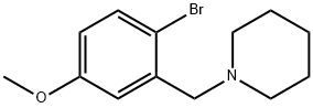 1-[(2-Bromo-5-methoxyphenyl)methyl]piperidine Structure