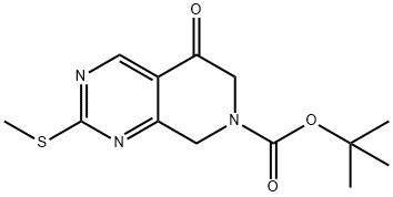 tert-butyl 2-(methylsulfanyl)-5-oxo-5H,6H,7H,8H-pyrido[3,4-d]pyrimidine-7-carboxylate, 1395079-07-8, 结构式