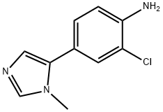 2-chloro-4-(1-methyl-1H-imidazol-5-yl)aniline 结构式