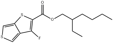 Thieno[3,4-b]thiophene-2-carboxylic acid, 3-fluoro, 2-ethylhexyl ester, 1401716-01-5, 结构式