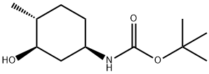 tert-butyl (1R,3R,4R)-3-hydroxy-4-methylcyclohexylcarbamate Structure