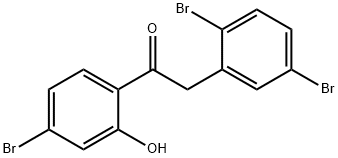 1-(4-溴-2-羟基苯基)-2-(2,5-二溴苯基)乙烷-1-酮, 1403991-85-4, 结构式