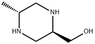 2-Piperazinemethanol, 5-methyl-, (2R,5R)- Structure