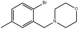 4-[(2-溴-5-甲基苯基)甲基]-吗啉,1414870-51-1,结构式