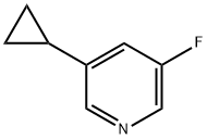 3-氟-5-环丙基吡啶 结构式