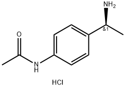 (S)-N-[4-(1-氨乙基)苯基]-乙酰胺盐酸盐, 1414960-59-0, 结构式