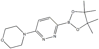 4-(6-(4,4,5,5-tetramethyl-1,3,2-dioxaborolan-2-yl)pyridazin-3-yl)morpholine Structure
