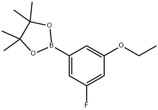 3-乙氧基-5-氟苯硼酸频呢醇酯 结构式